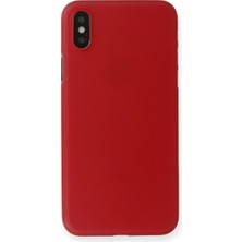 Iphone x Kılıf Pp Ultra Ince Kapak - Kırmızı