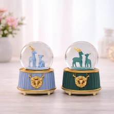 Lowell Home Ieg Orta Boy Geyik Figürlü Kar Küresi LWLHMRS-İEG4256