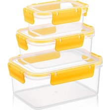 Soft Chef Sarı Unisex Clara Box Dikdörtgen 3`lü Set Model Kodu: AYS00901SARI