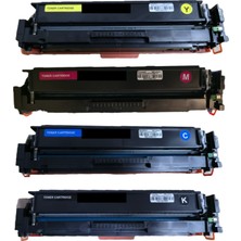 Chargink Hp CF400A-CF401A-CF402A-CF403A 4 Renk Takım Muadil Toner Set