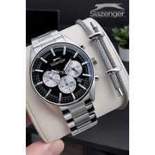 Slazenger Italyan Tasarım Bileklik Hediyeli 2 Yıl Garantili 10 Atm Çelik Erkek Kol Saat ESE.2602.350