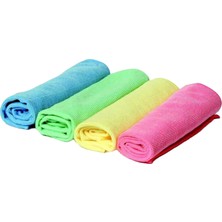 Muhtelif Mikrofiber Bez 40*40CM (5 Adet Tek Renk)