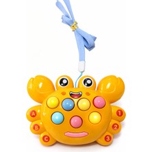 Duman Oyuncak Eğitici Müzikli Yengeç Oyuncak Işıklı Sesli – Sarı Bebek Gelişim Oyuncağı