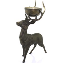 Metal Geyikli Kase 77 cm