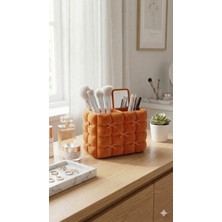 3D Meshing Estetik Kapıtone Fiyonklu Makyaj Organizer