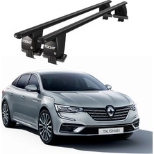 Today Auto Royal Renault Talisman (2015 ve Sonrası) Uyumlu Siyah Kilitli Ara Atkı Port Bagaj Tavan Barı