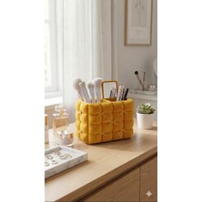 3D Meshing Estetik Kapıtone Fiyonklu Makyaj Organizer