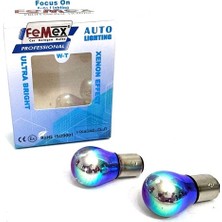 Femex Diadem Kırmızı Çift Duy P21W BAY15D  Stop Aydınlatma Femex