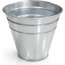 Muhtelif Kum Kovası Su Kovası Metal Galvaniz Çok Amaçlı Kova  Çapı 30 cm