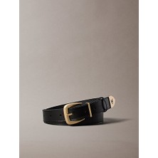 Calvin Klein Kadın End Tip Buckle 30MM Kemer