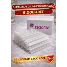 5 mm Türban Gelinlik Kılçığı Şeffaf (5.000 Adet)