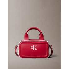 Calvin Klein Kadın Kontrast Ck Mini Bauletto Omuz Çantası
