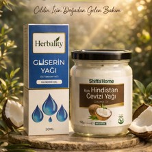 Çare Burada Çareburada Gliserin Yağı 50 Ml. & Hindistan Cevizi Yağı 150 Gr. | Nem Destekleyici Bakım Seti