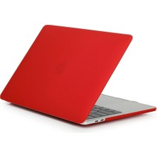 Arabulalaca Macbook Pro 16 Inç A3429 M 5 Max Işlemci 2026 Model Kılıf Hardcase Mat Kırmızı