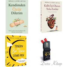İndigo Kitap Miraç Çağrı Aktaş Son 3 Kitap Kendimden Özür Dilerim +2 Kitap, Brick Game Nostaljik Tetris Hediye