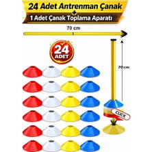Liggo 24 Adet Antrenman Çanağı Çanak Toplama Aparatı Seti Antrenman Kukası İdman Çanağı Eğitim Seti