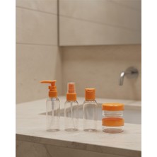 SHC4200 30 ml 5’li Seyahat Şişesi Seti Çantalı Kozmetik Organizer
