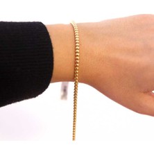 Adil İdil Kuyumculuk 14 Ayar Sıra Boncuklu Bileklik