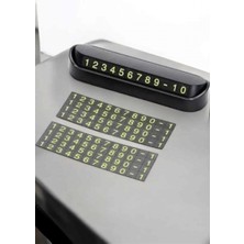 Marsilyan Araba Park Numaratörü Araç Içi Numaralık Değiştirilebilir Çevirmeli Mini