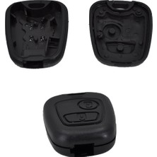 İnnovareauto Citroen Için Uzaktan Kumanda Anahtar Düğmesi Kabı-Logolu-Vidalı