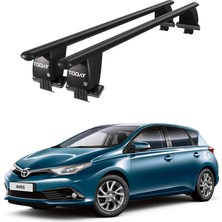 Today Auto Royal Toyota Auris (2018 ve Sonrası) Uyumlu Siyah Kilitli Ara Atkı Port Bagaj Tavan Barı