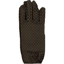 Kahverengi Puantiyeli Çocuk Eldiveni