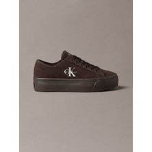 Calvin Klein Kadın Vulc Platform Detaylı Laceup Deri Sneaker