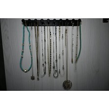 Kariyer 2’li Takı Kanca Rayı Organizer 10 Bölmeli Askılık Duvar Tipi Takı Düzenleyici