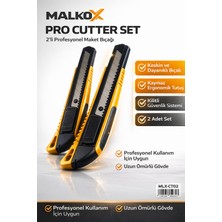 2 Adet Profesyonel Maket Bıçağı Seti – Keskin, Dayanıklı, Kilitli, Ergonomik Cutter