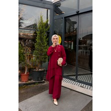 Tesettür Minel Ikili Takım Kırmızı