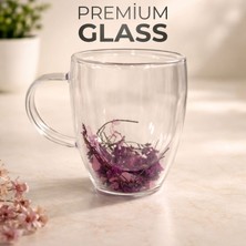 LE Paris Double 250 ml Çift Cidarlı Cam Kupa | Isı Yalıtımlı, Şeffaf, Premium Tasarım Kahve | Çay Bardağı