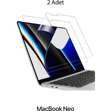 Nezih Case Macbook Neo 13 Inç (A18-A18 Pro 2026) Uyumlu Esnek Nano Ekran Koruyucu (2 Adet) Mhff4 Mhfa4