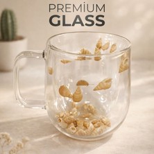 LE Paris Double 250 ml Çift Cidarlı Cam Kupa | Isı Yalıtımlı, Şeffaf, Premium Tasarım Kahve | Çay Bardağı