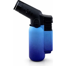 Perlotus Jet Pürmüz Rüzgara Dayanıklı Gazlı Torch Mutfak Kamp Çakmak Mavi