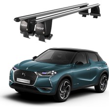 Today Auto Royal Ds 3 Crossback (2018 ve Sonrası) Uyumlu Gri Kilitli Ara Atkı Port Bagaj Tavan Barı
