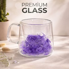 LE Paris Double 250 ml Çift Cidarlı Cam Kupa | Isı Yalıtımlı, Şeffaf, Premium Tasarım Kahve | Çay Bardağı