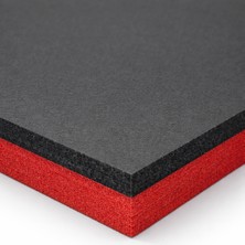Kaizen Market 5s Köpüğü Çift Katmanlı Kırmızı + Siyah Plaka (100CM x 100CM x 3+1cm) 3 'lü Paket