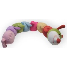 Buğz Rengarenk Peluş Tırtıl Yastık 75 cm Kaliteli