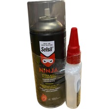Veka Selsil Ninja Süper Hızlı Yapıştırıcı 100G + Aktivatör Sprey – Hızlı Etkili Yapıştırıcı Set
