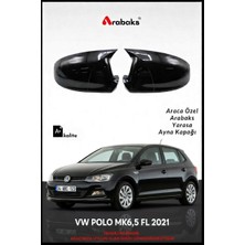 Arabaks Vw Polo Mk6,5 Fl 2021--- Yarasa Ayna Kapağı 2'li Takım (Batman Tip, Dayanıklı Malzeme, Kolay Montaj)
