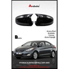 Arabaks Hyundaı Elentra Sinyalli 2011-2015 Yarasa Ayna Kapağı 2'li Takım (Batman Tip, Dayanıklı Malzeme, Kolay Montaj)