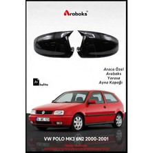 Arabaks Vw Polo Mk3 6n2 2000-2001 Yarasa Ayna Kapağı 2'li Takım (Batman Tip, Dayanıklı Malzeme, Kolay Montaj)