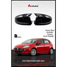 Arabaks Fıat Punto Evo 2009-2012 Yarasa Ayna Kapağı 2'li Takım (Batman Tip, Dayanıklı Malzeme, Kolay Montaj)
