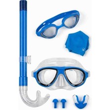 Admay Şnorkel Seti 6 Parça – Dalış Gözlüğü, Yüzme Gözlüğü, Bone, Kulak & Burun Tıkacı | Deniz & Havuz Seti