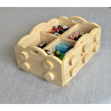 Doruk Ahşap Atölyesi Masif Ahşap Oyuncak Sandığı