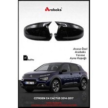 Arabaks Cıtroen C4 Cactus 2014-2017 Yarasa Ayna Kapağı 2'li Takım (Batman Tip, Dayanıklı Malzeme, Kolay Montaj)