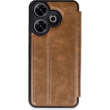 Bigelal 13 4g Kılıf Flip Cover - Taba