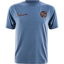 Piaggio Vespa T-Shirt - Officina 8 *mavi* / Pıaggıo