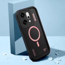 HONTINGA Oppo Reno 14 Pro 5g ile Uyumlu Kılıfı Düşüme Önleyici Basitlik Anti Düşme Kamera Korumali Şirin Yaratıcı Siyah Desen Yumuşak Silikon Telefon Kılıfı Kadın ve Erkek Için Uygundur K2-0466