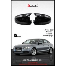 Arabaks Audi A4-A4 B8 2009-2014 Yarasa Ayna Kapağı 2'li Takım (Batman Tip, Dayanıklı Malzeme, Kolay Montaj)